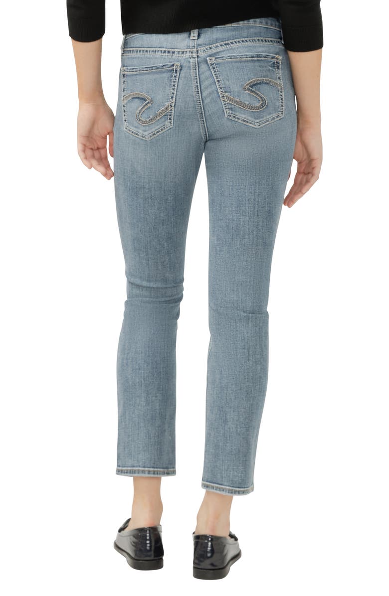 Silver Jeans Co. Elyse Slim Straight Leg Jeans, Alternate, color, Melville