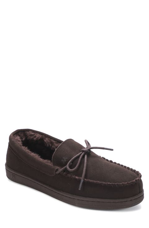 Theo Faux Shearling Slipper (Men)