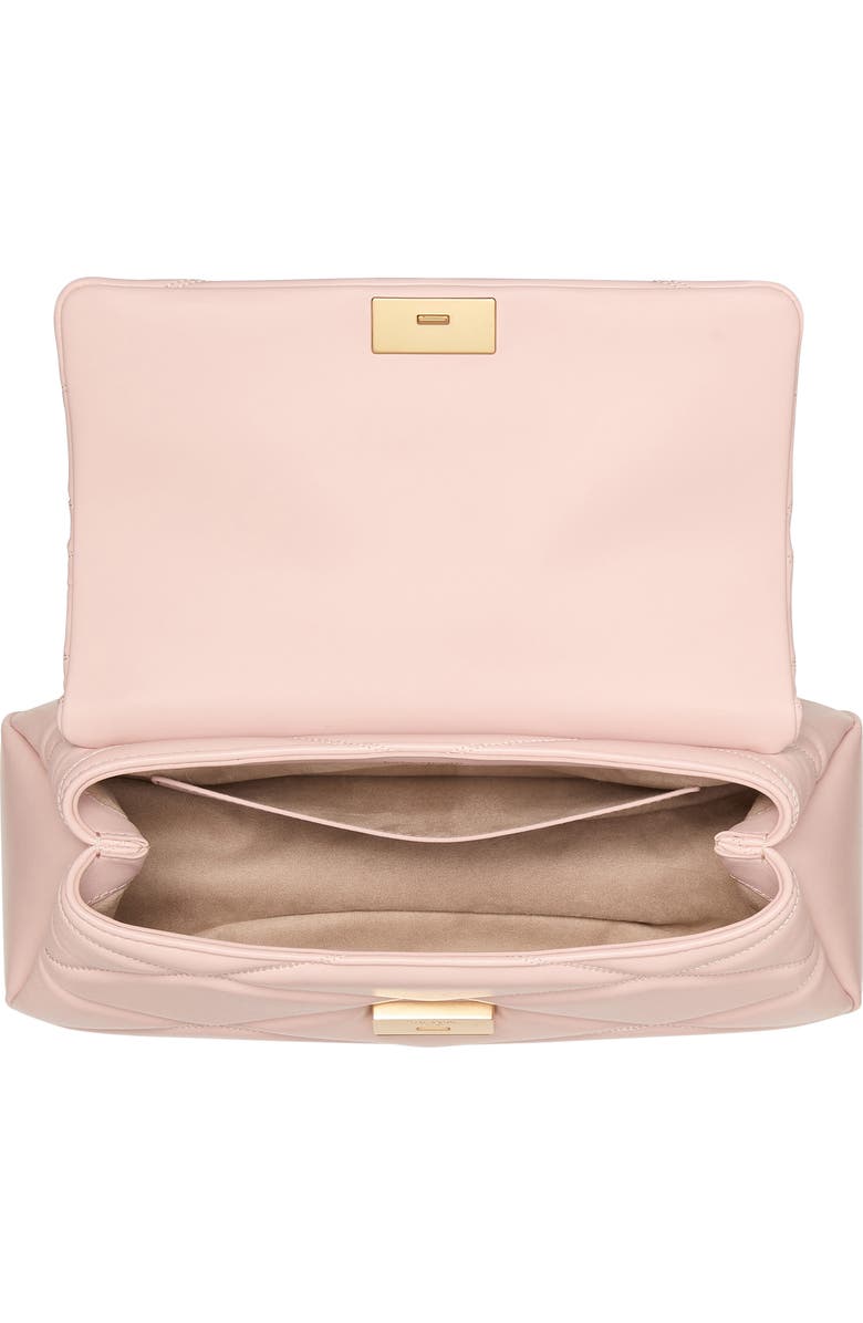 Kate Spade New York grace diamond quilted leather shoulder bag, Alternate, color, Rose Smoke