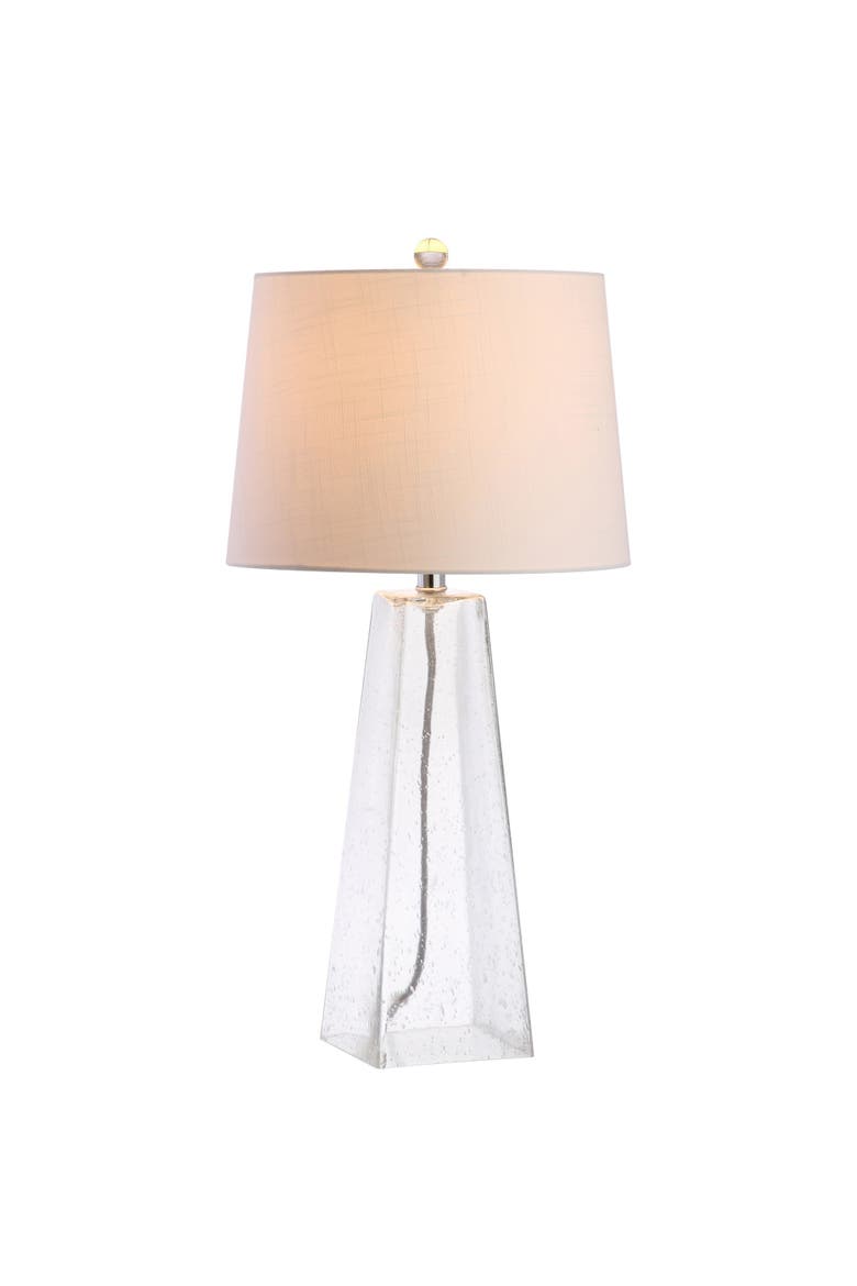 Dylan 28.5" Glass LED Table Lamp, Clear, Main, color, Clear