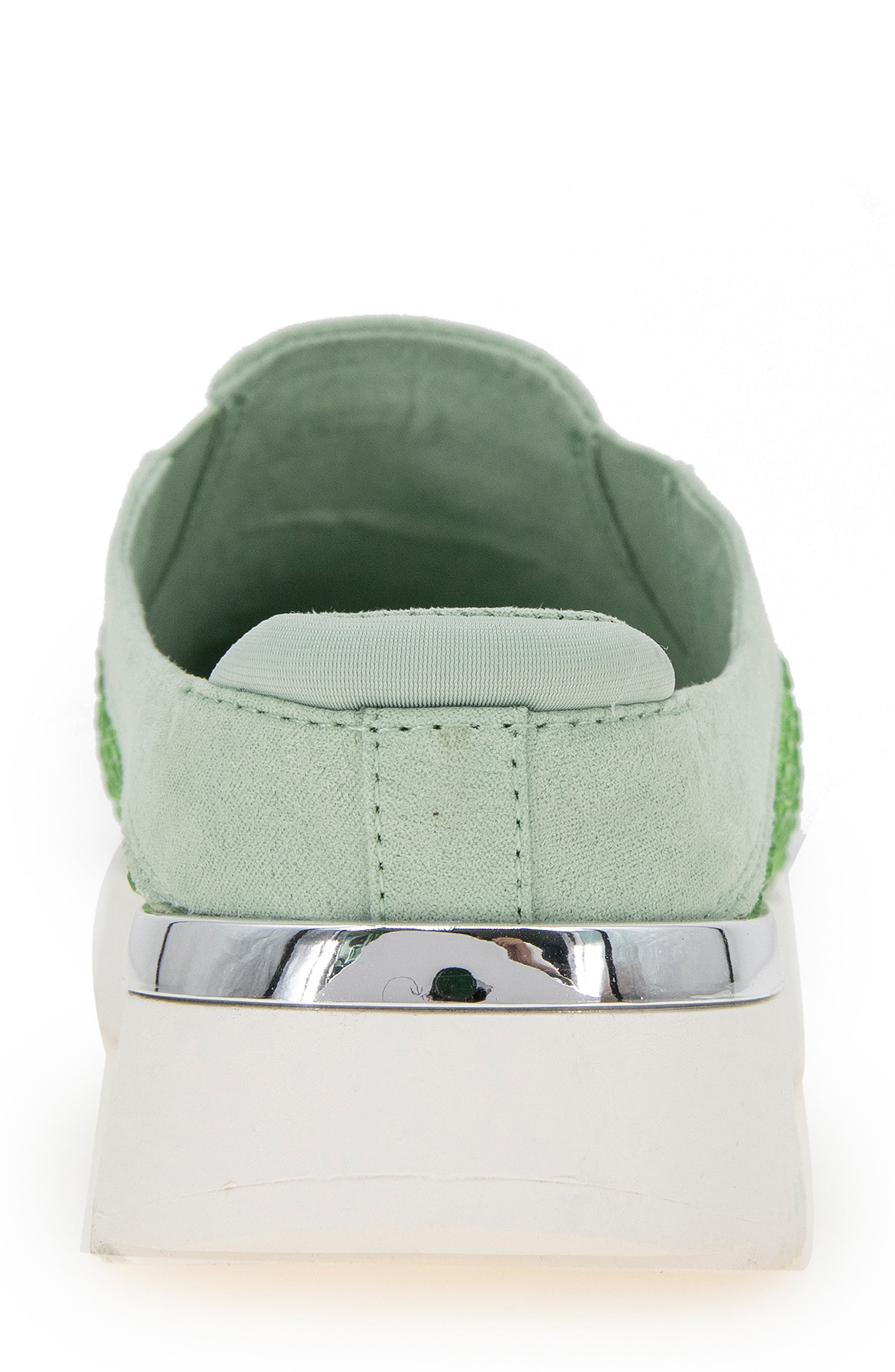 Cameron Rhinestone Sneaker Mule, Alternate, color, MATCHA KNIT