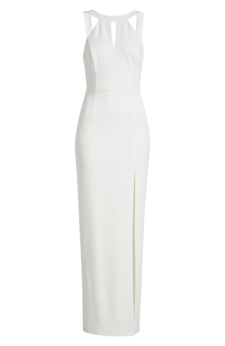 Lulus All You Need Is Love Halter Gown, Alternate, color,