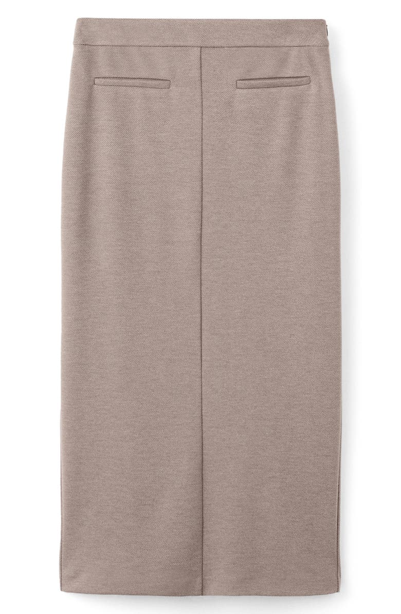 MANGO Pencil Skirt, Alternate, color, Brown
