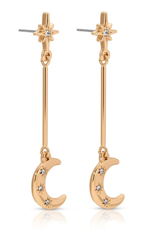 Ettika Star & Moon Linear Drop Earrings