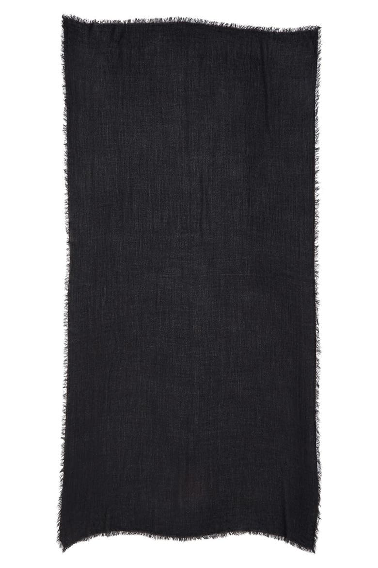 Knit Scarf, Alternate, color, BLACK