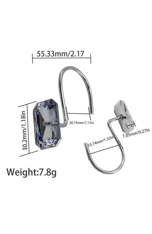 J&v Textiles J And V Textiles 12-piece Decorative Shower Curtain Rings Set