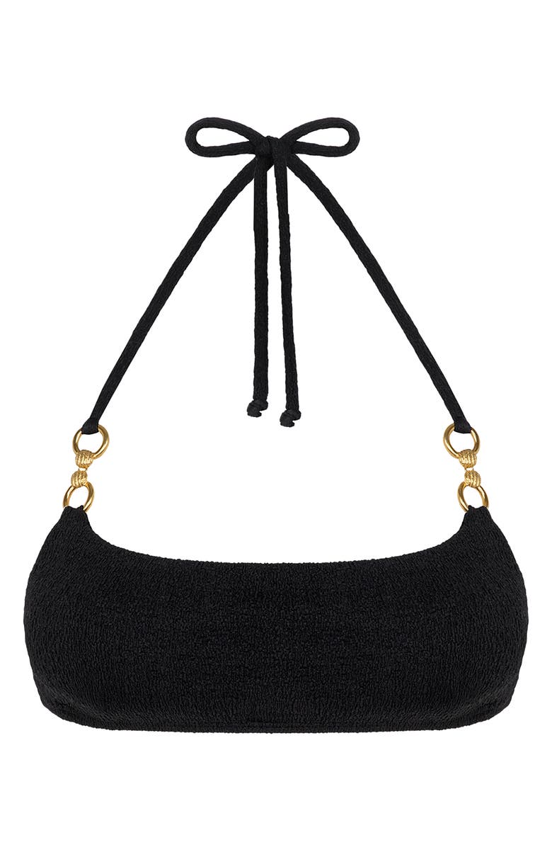 ViX Paula Hermanny Nell Lilian Halter Swim Top, Alternate, color, Black