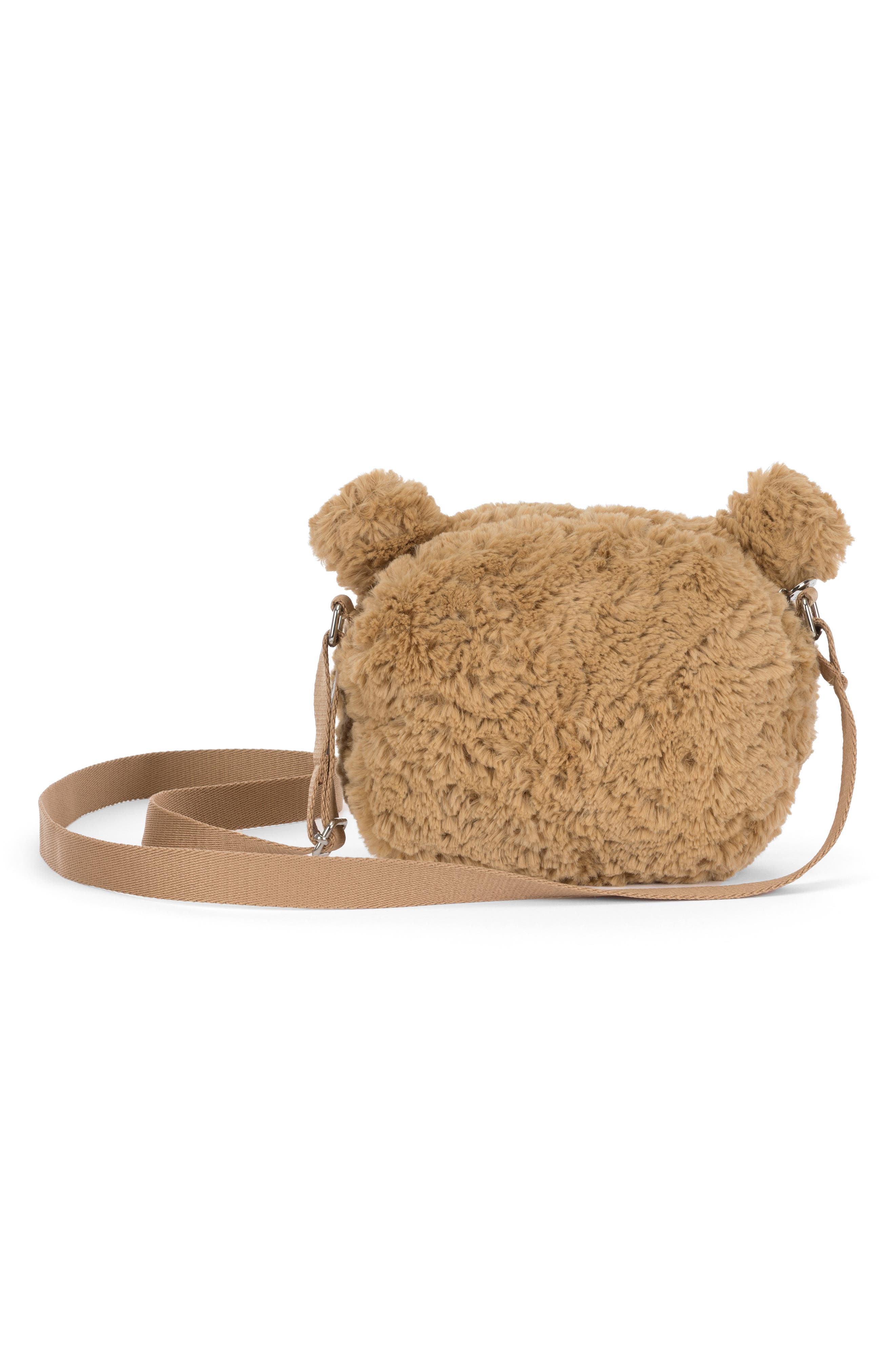 Bartholomew Bear Shoulder Bag, Alternate, color, BROWN