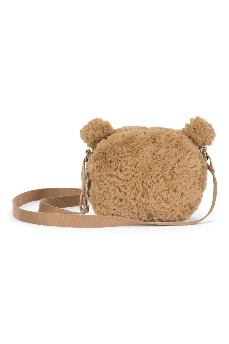 Kids' Bartholomew Bear Plushie Shoulder Bag, Alternate, color, BROWN
