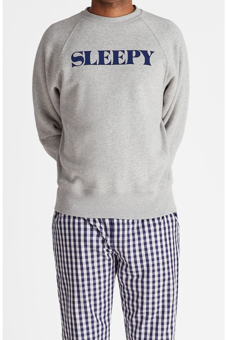 Logo Sweatshirt, Main, color, Heather Grey