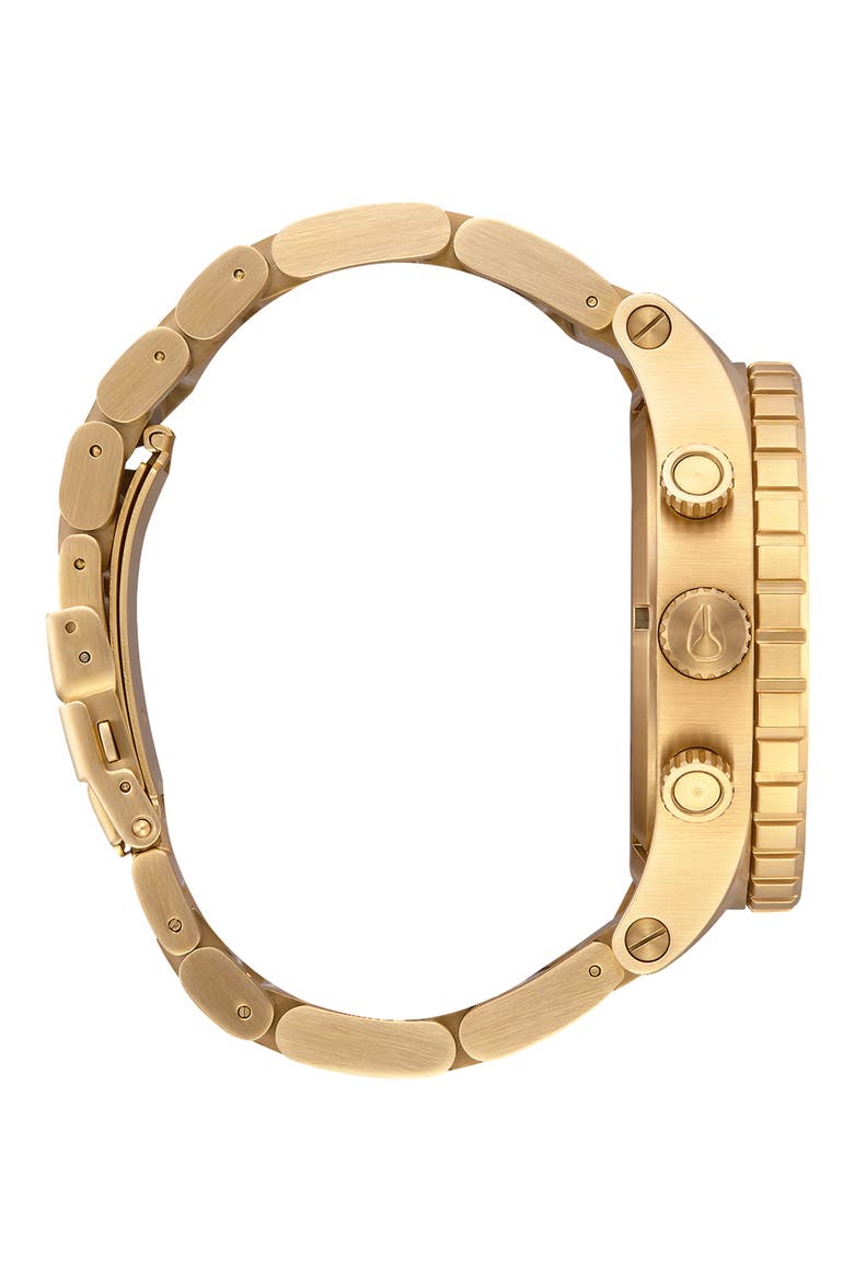 51-30 Chronograph Bracelet Watch, 51mm, Alternate, color, ALL GOLD / BLACK