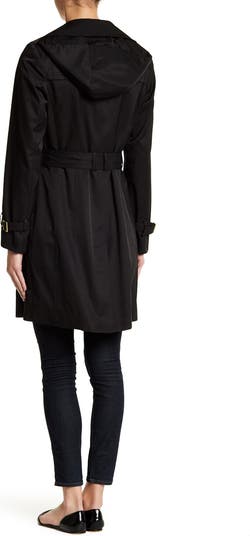 Cole Haan Hooded Double-Breasted Trench Coat | Nordstromrack