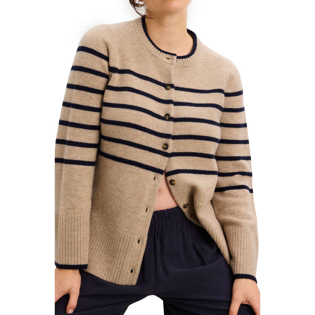 Hatch The Celine Contour Cardigan In Neutral