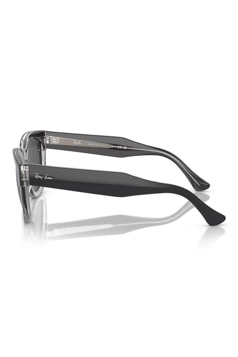 Mega Hawkeye 53mm Square Sunglasses, Alternate, color, DARK GREY