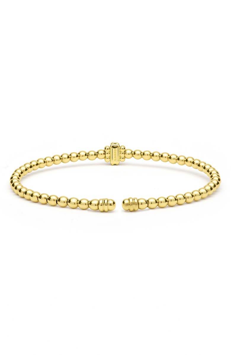 LAGOS Signature Caviar Diamond Bracelet, Alternate, color, Gold