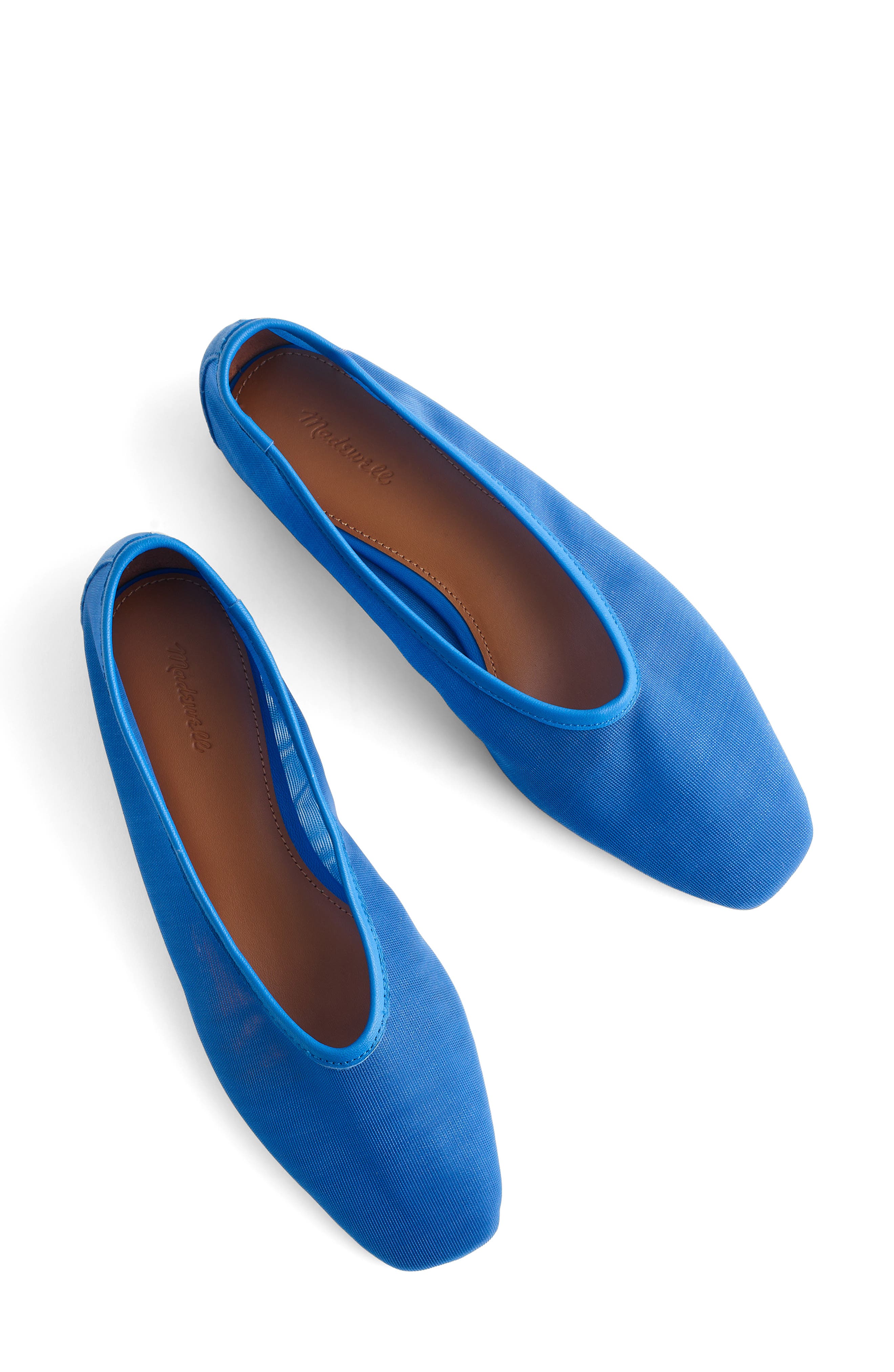 Madewell The Mylie Mesh Ballet Flat, Alternate, color, Retro Blue