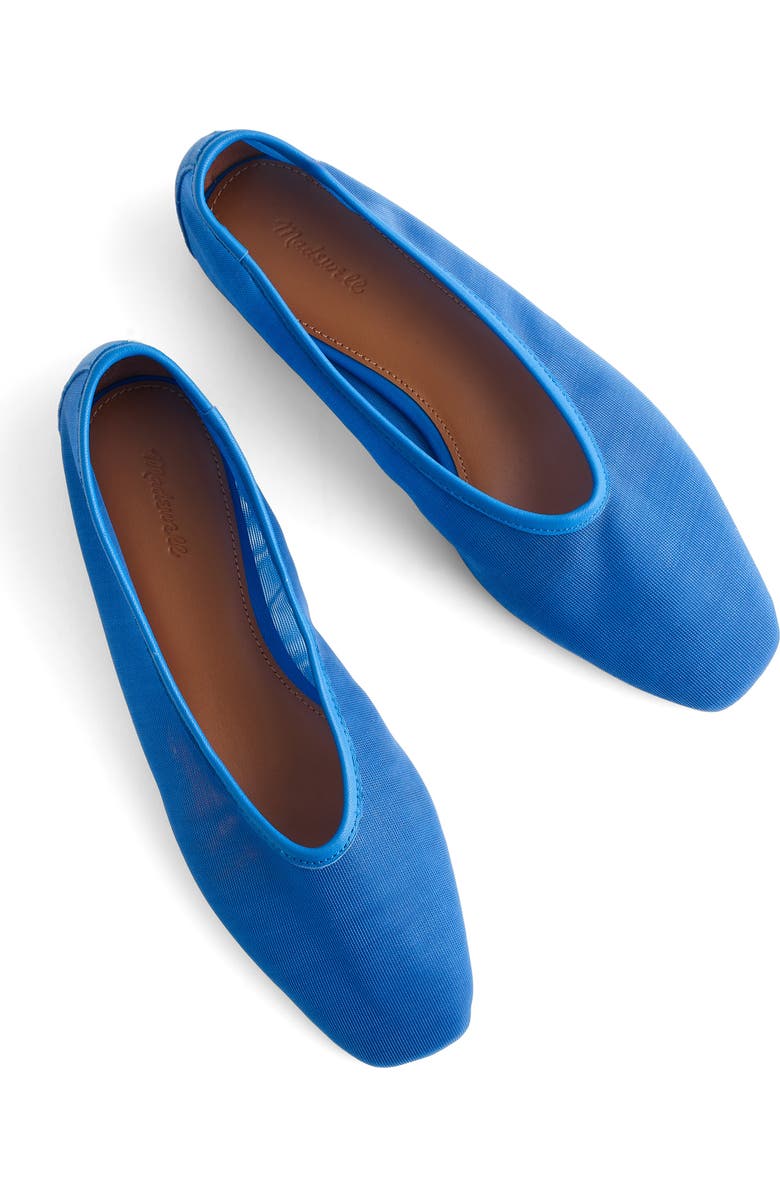 Madewell The Mylie Mesh Ballet Flat, Alternate, color, Retro Blue