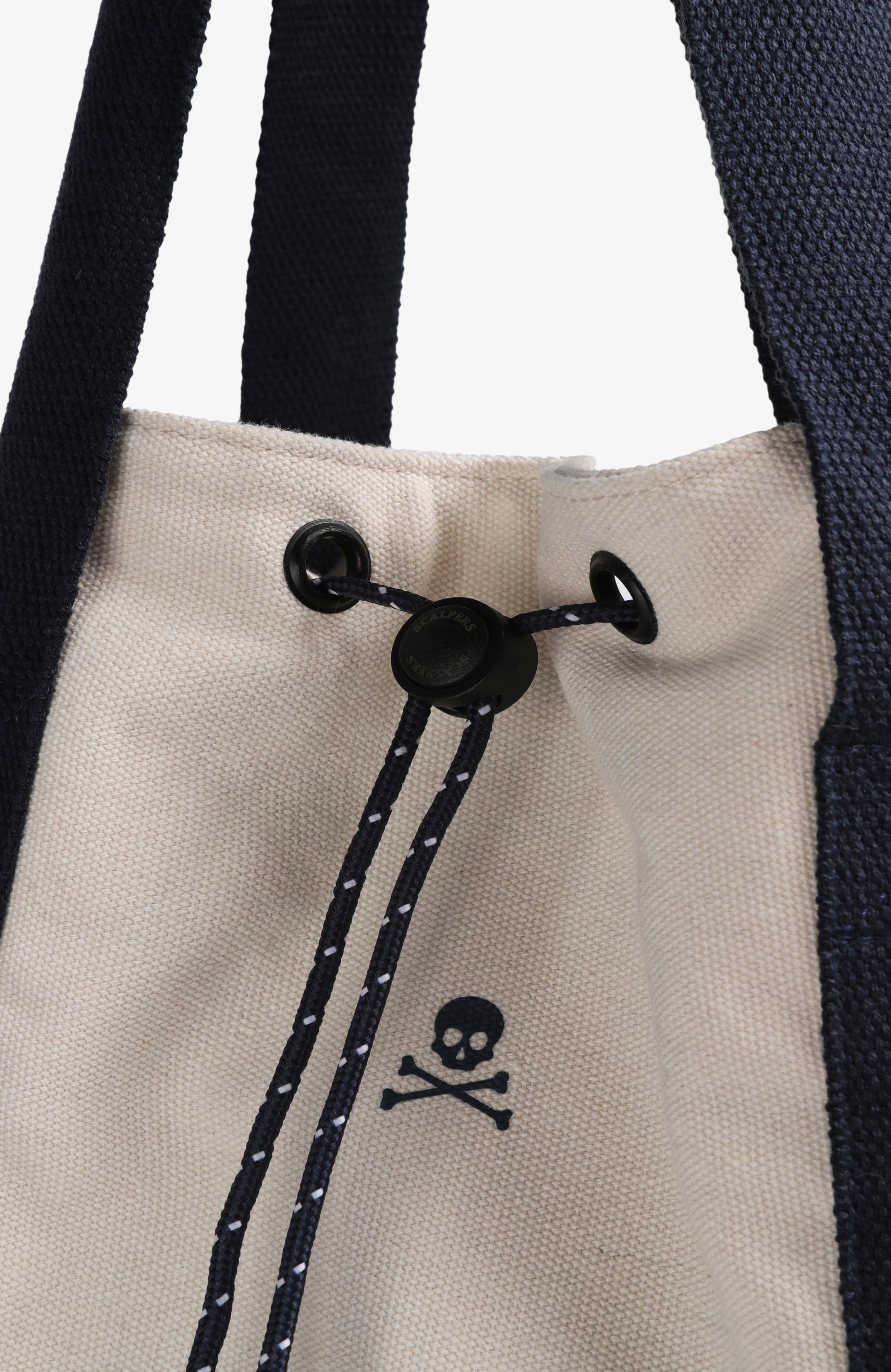 Scalpers Denim Panama Backpack, Alternate, color, Ecru