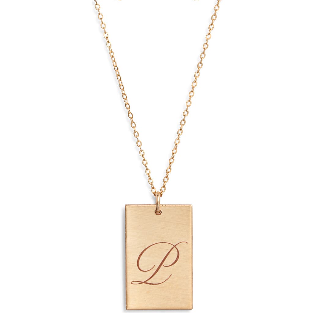 Set & Stones Stella Initial Pendant Necklace In Gold/p