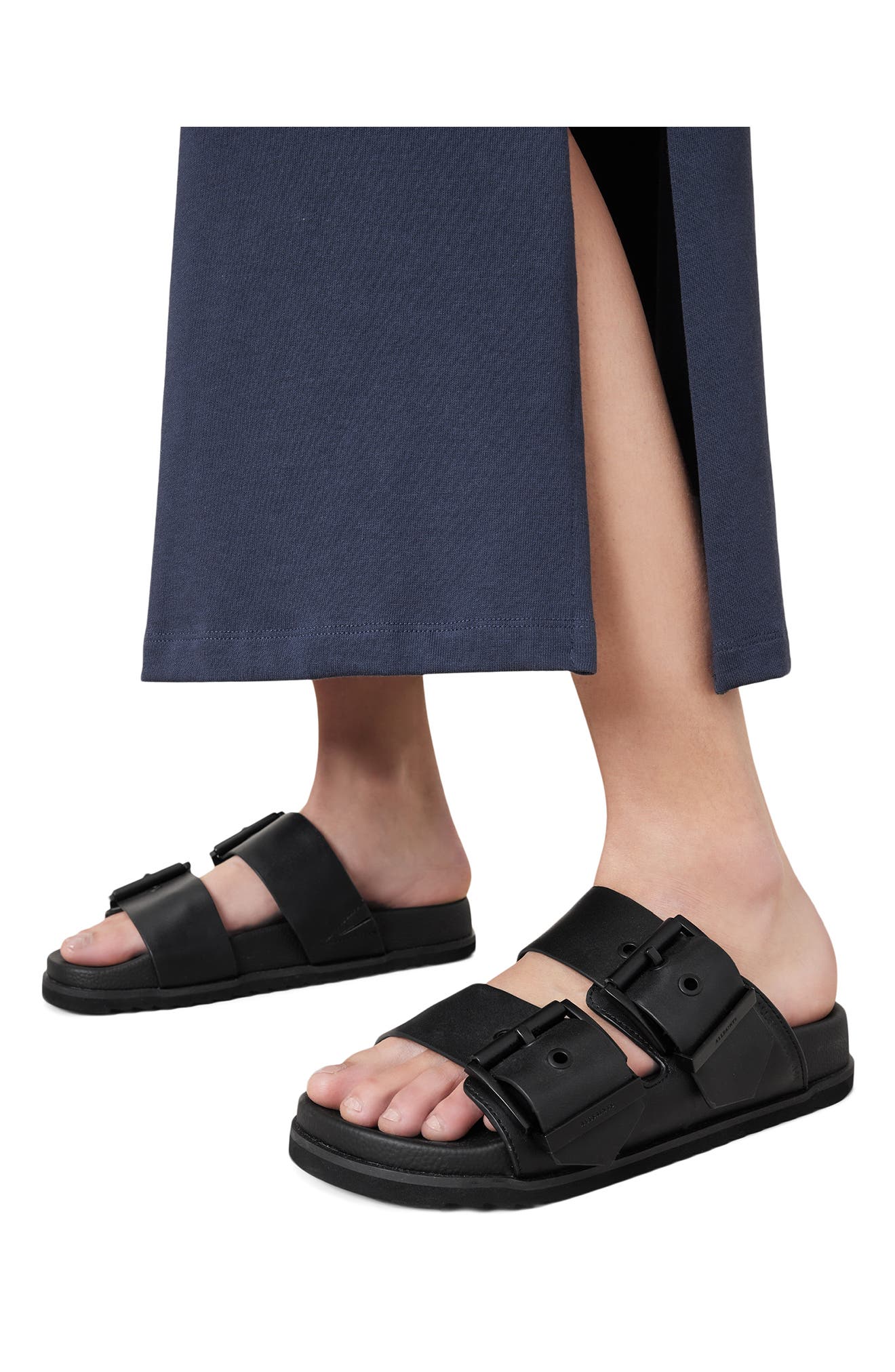 AllSaints Sian Slide Sandal, Alternate, color, 