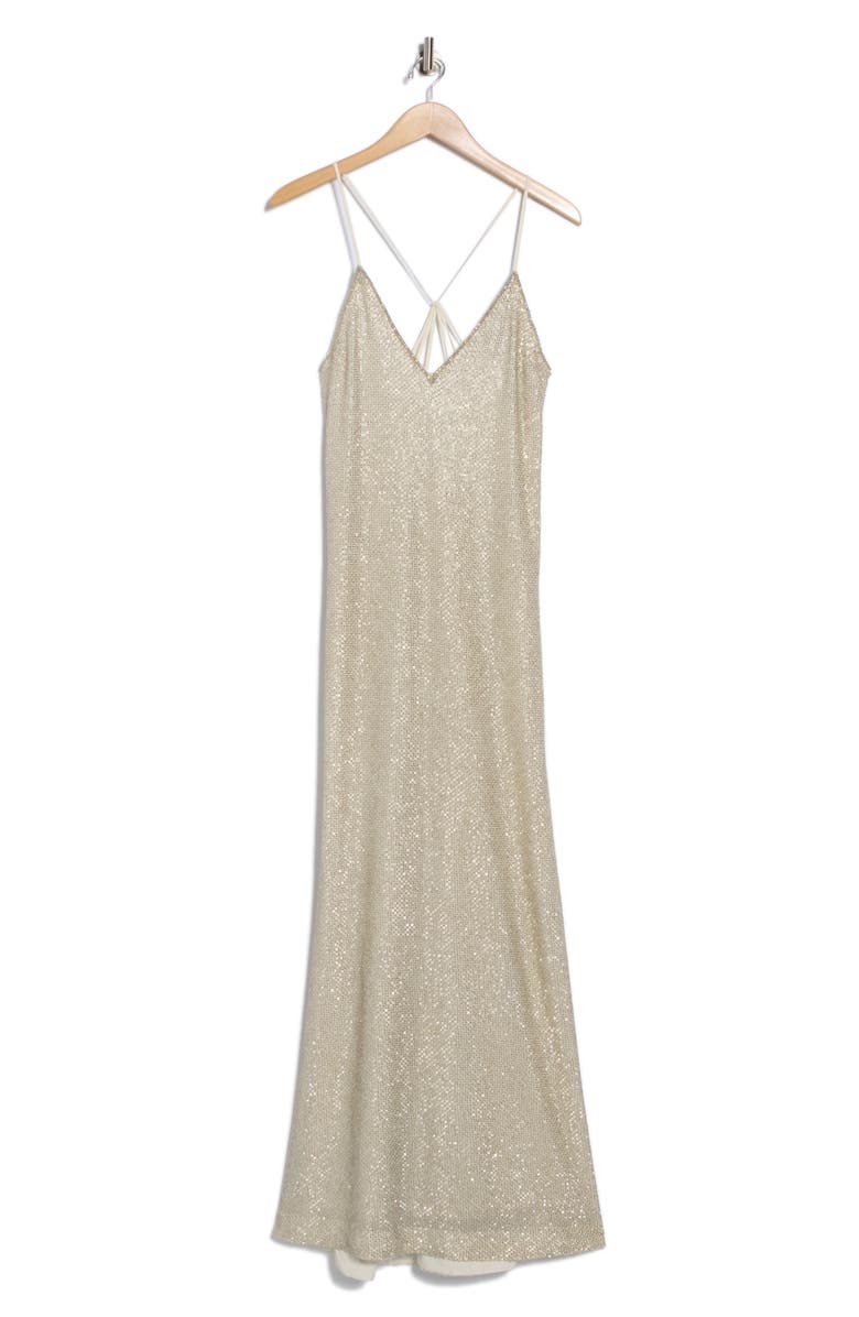 TWP Josephine Silk Gown, Alternate, color, Silver