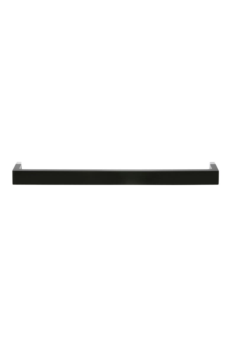 Short Acrylic Towel Rack, Alternate, color, GLOSSY BLACK