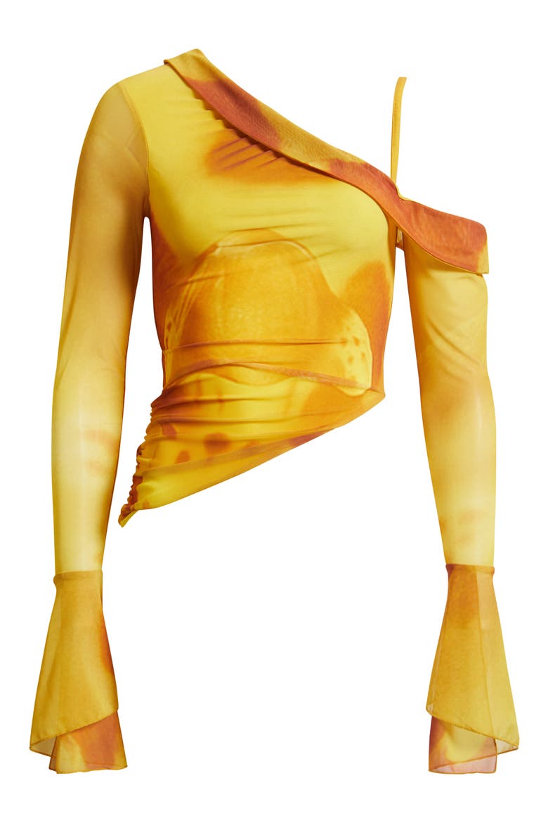 Susurro Print Off the Shoulder Top, Alternate, color, SOLEIL