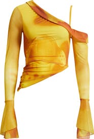 Feners Susurro Print Off the Shoulder Top