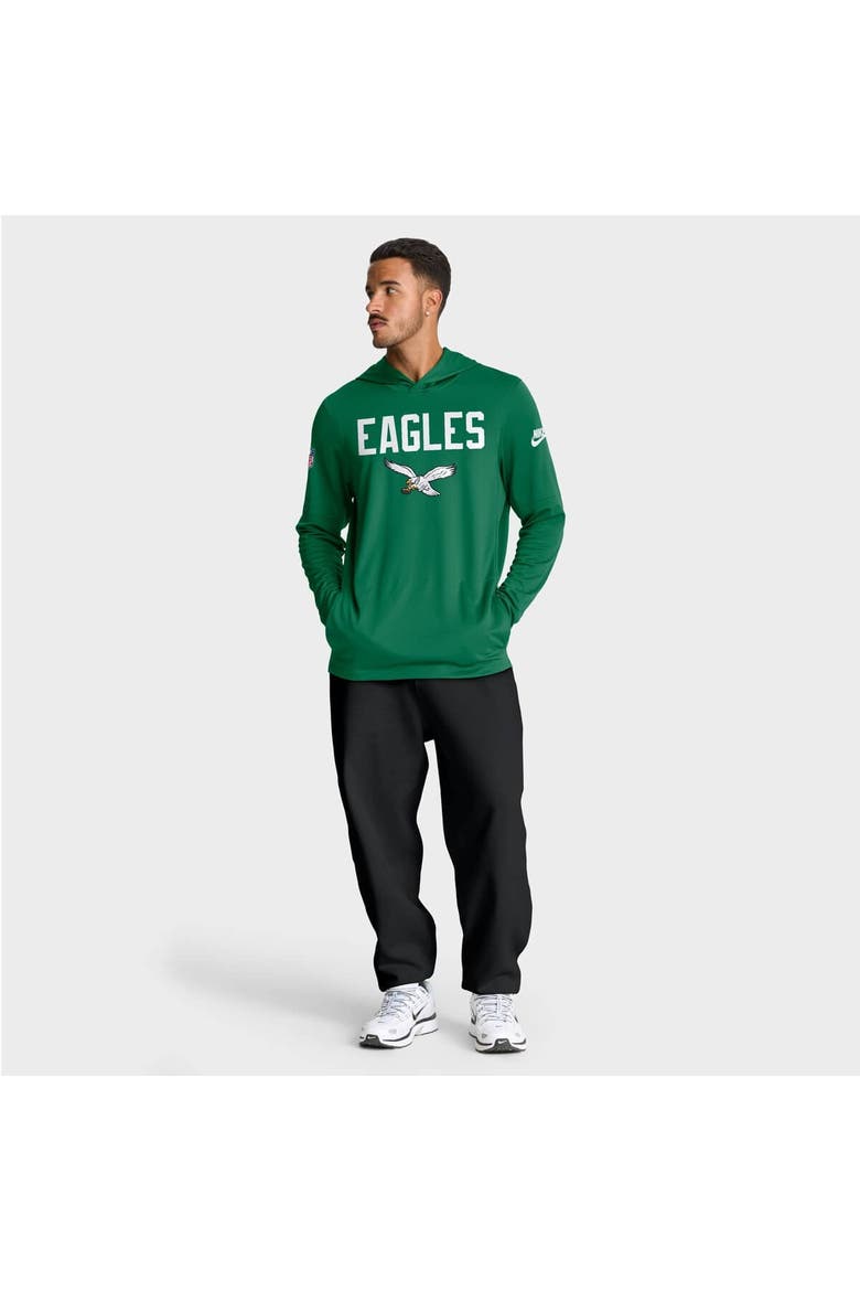 Men's Nike Kelly Green Philadelphia Eagles Big & Tall Alt Pack Performance Long Sleeve Hoodie T-Shirt, Alternate, color, Kelly Green