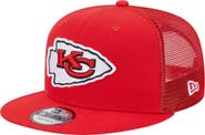 New Era Men's New Era Red Kansas City Chiefs Main Trucker 9FIFTY Snapback Hat
