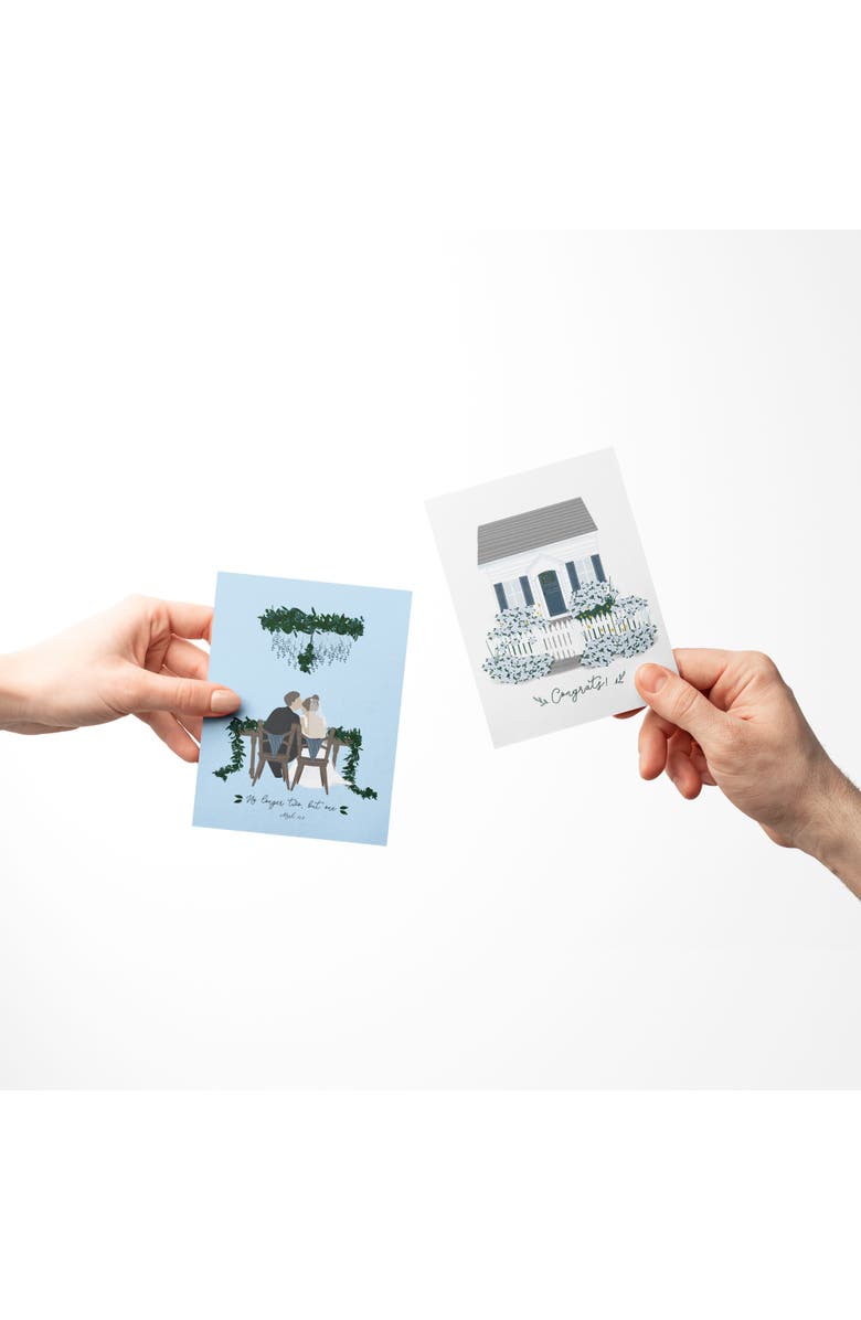 Ramus & Co Wedding Greeting Card Pack (3ct) "Congrats Cottage, Love, No Longer Two But One", Alternate, color, Multi-Pack