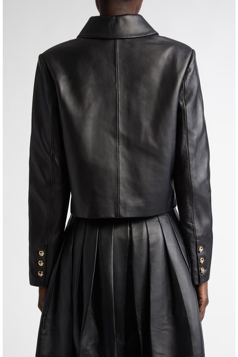 Astley Lambskin Leather Jacket, Alternate, color, 000001 BLACK