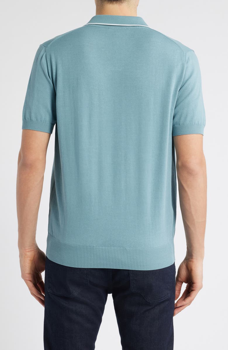 Canali Regular Fit Johnny Collar Polo, Alternate, color, Green