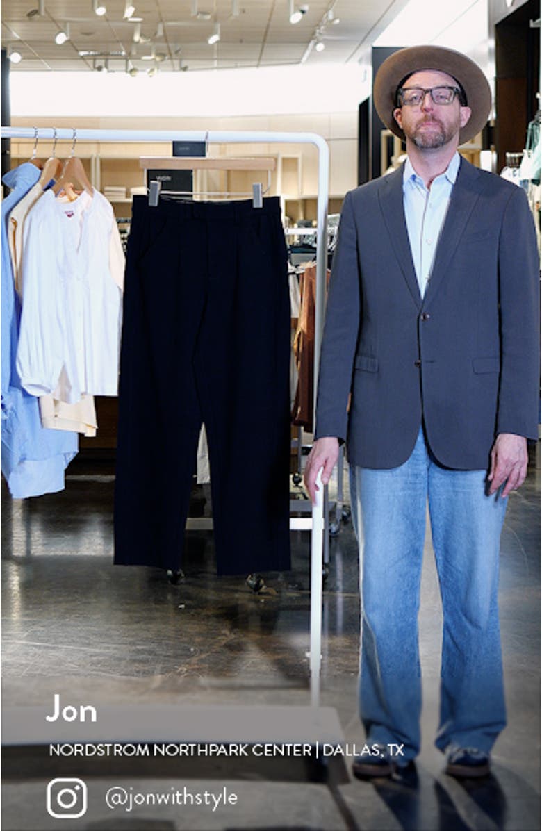 'Ab'Solution Skyrise Pleated Ankle Straight Leg Pants, sales video thumbnail