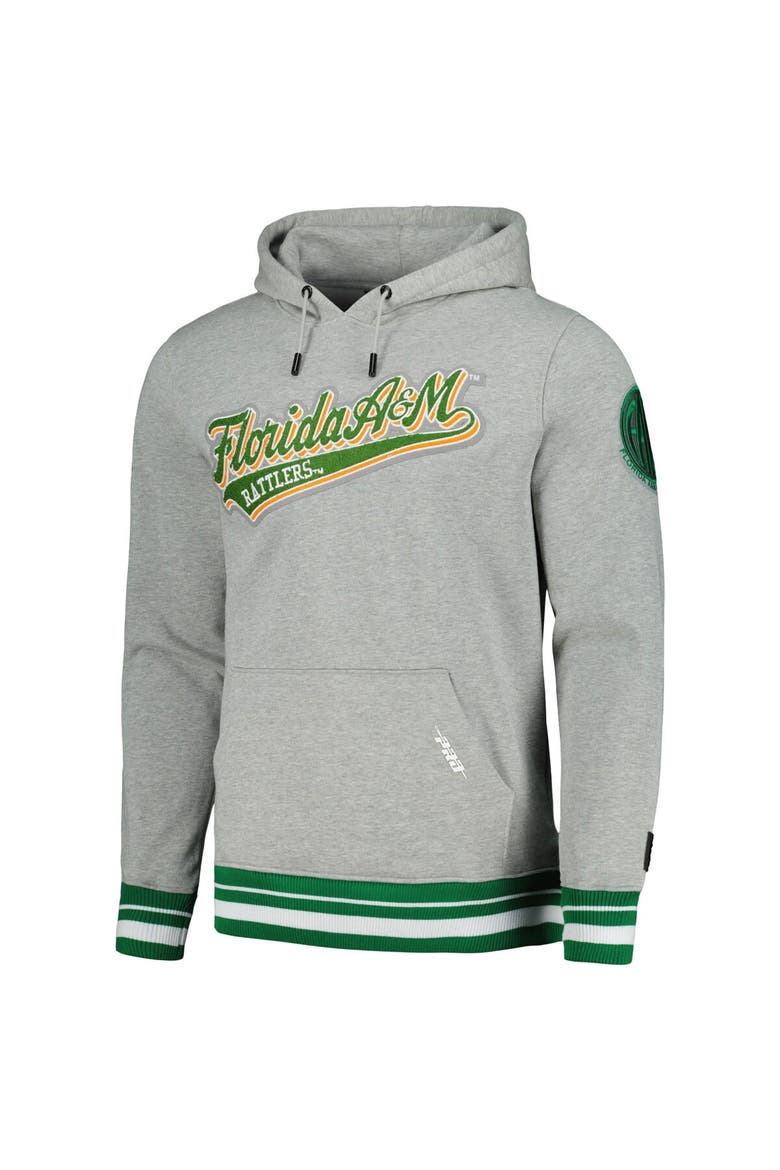 Men's Pro Standard Heather Gray Florida A&M Rattlers Script Tail Pullover Hoodie, Alternate, color, Heather Gray