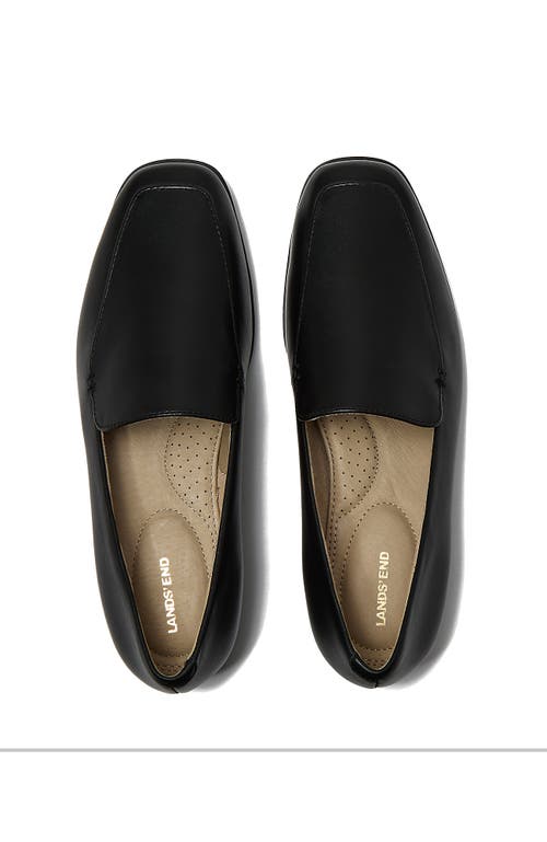 Lands' End Classic Leather Loafers In Black Leather