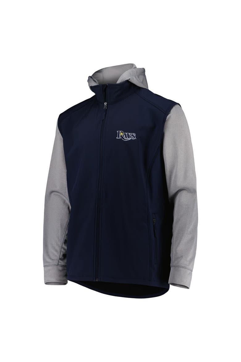 Men's Dunbrooke Navy/Heather Gray Tampa Bay Rays Alpha Full-Zip Jacket, Alternate, color, Navy