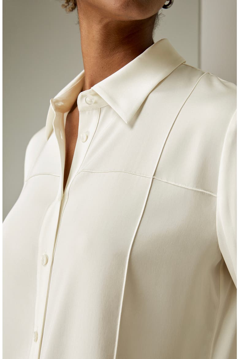 Women's Sprezzatura Silk Blouse, Alternate, color, Natural White