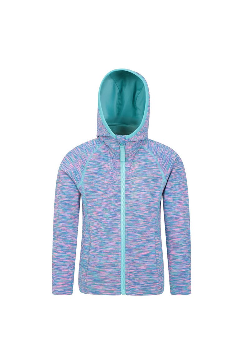 Childrens/Kids Kayleigh II Stripe Full Zip Hoodie, Main, color, Blue