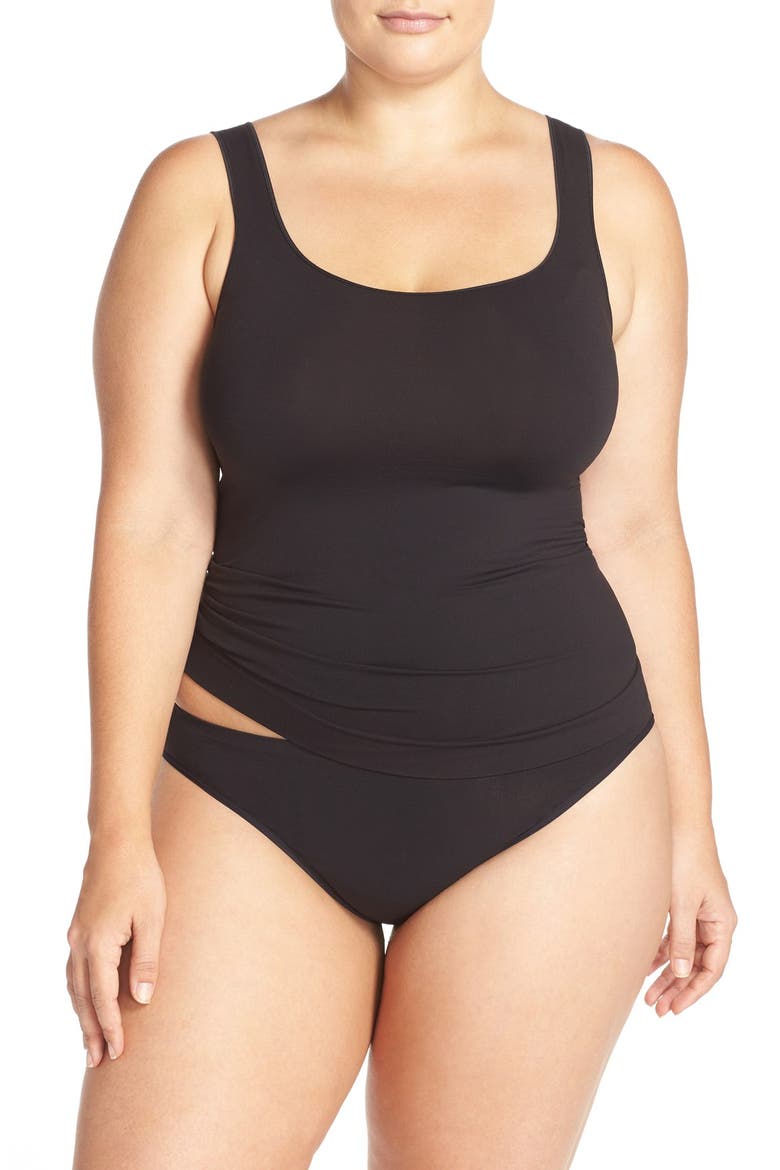 Two-Way Seamless Tank, Alternate, color, BLACK