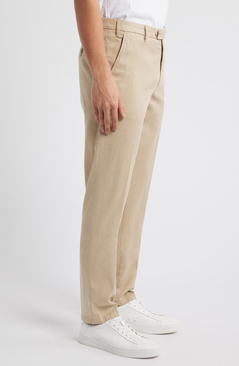 Canali Regular Fit Flat Front Comfort Twill Pants, Alternate, color, 