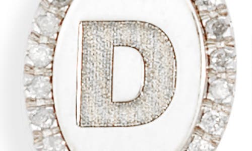 Meshmerise Diamond Initial Disc Bracelet In Burgundy