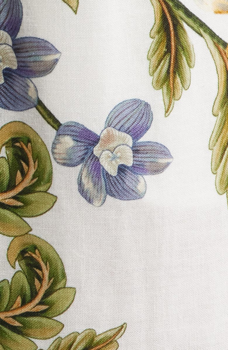 FARM Rio Nature Sands Print Linen Blend Pants, Alternate, color, Nature Sand