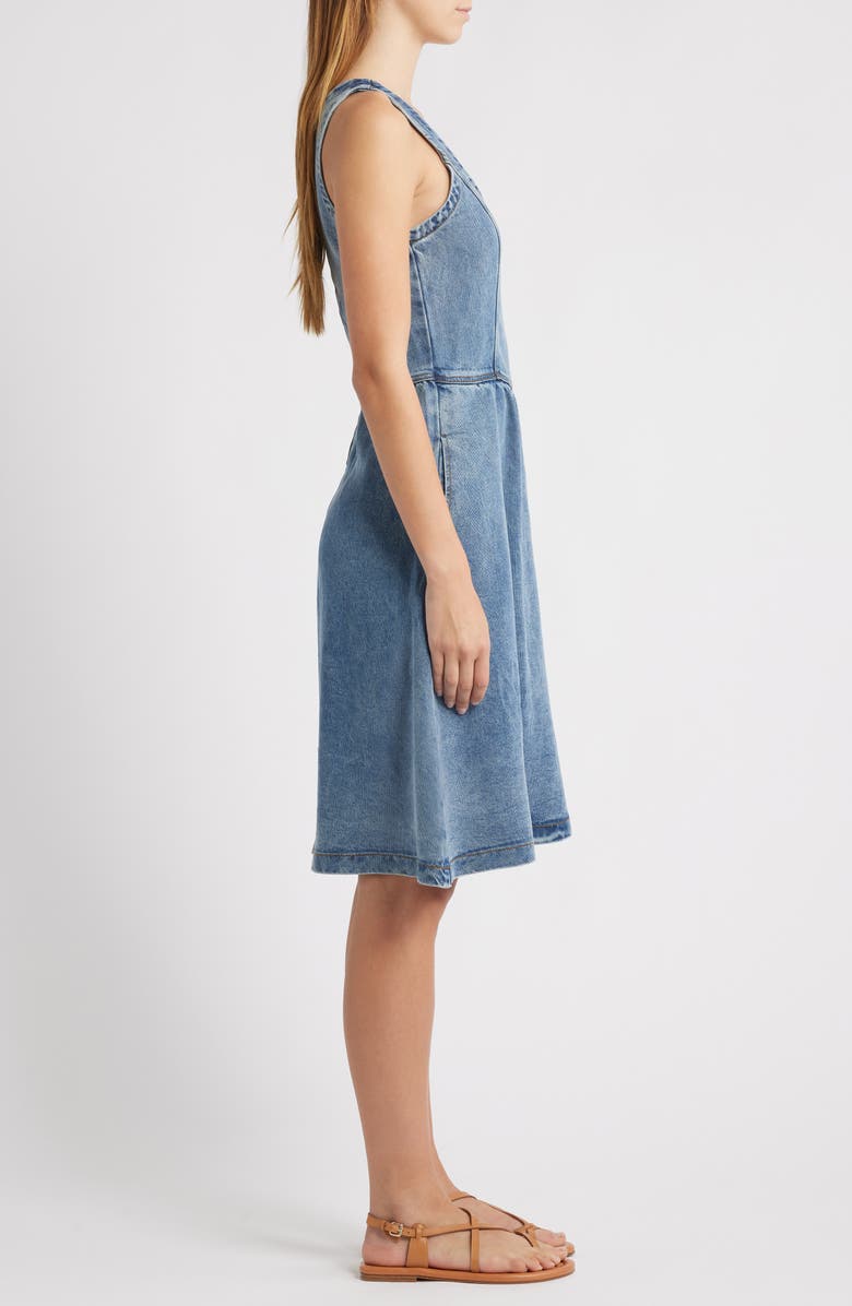 Thread & Supply Monie Fit & Flare Denim Dress, Alternate, color, Grace Wash