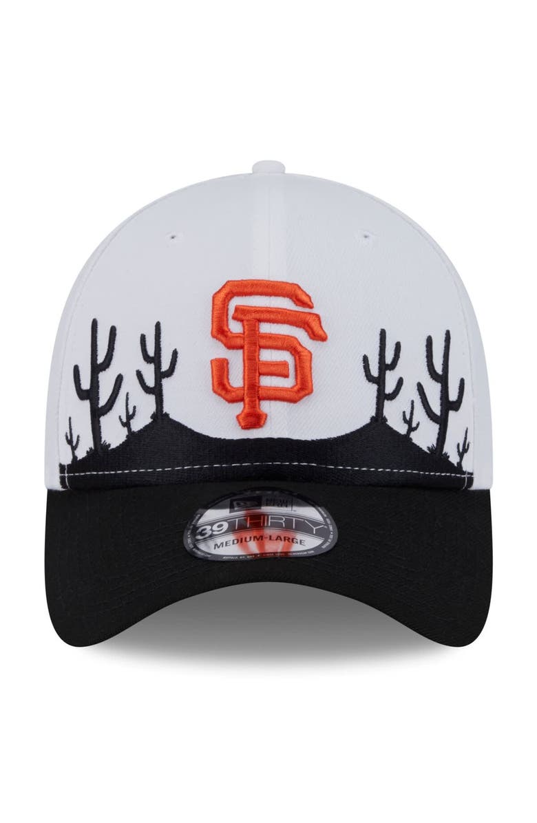 New Era Men's New Era  White/Black San Francisco Giants 2025 Spring Training Landscape 39THIRTY Flex Hat, Alternate, color, 