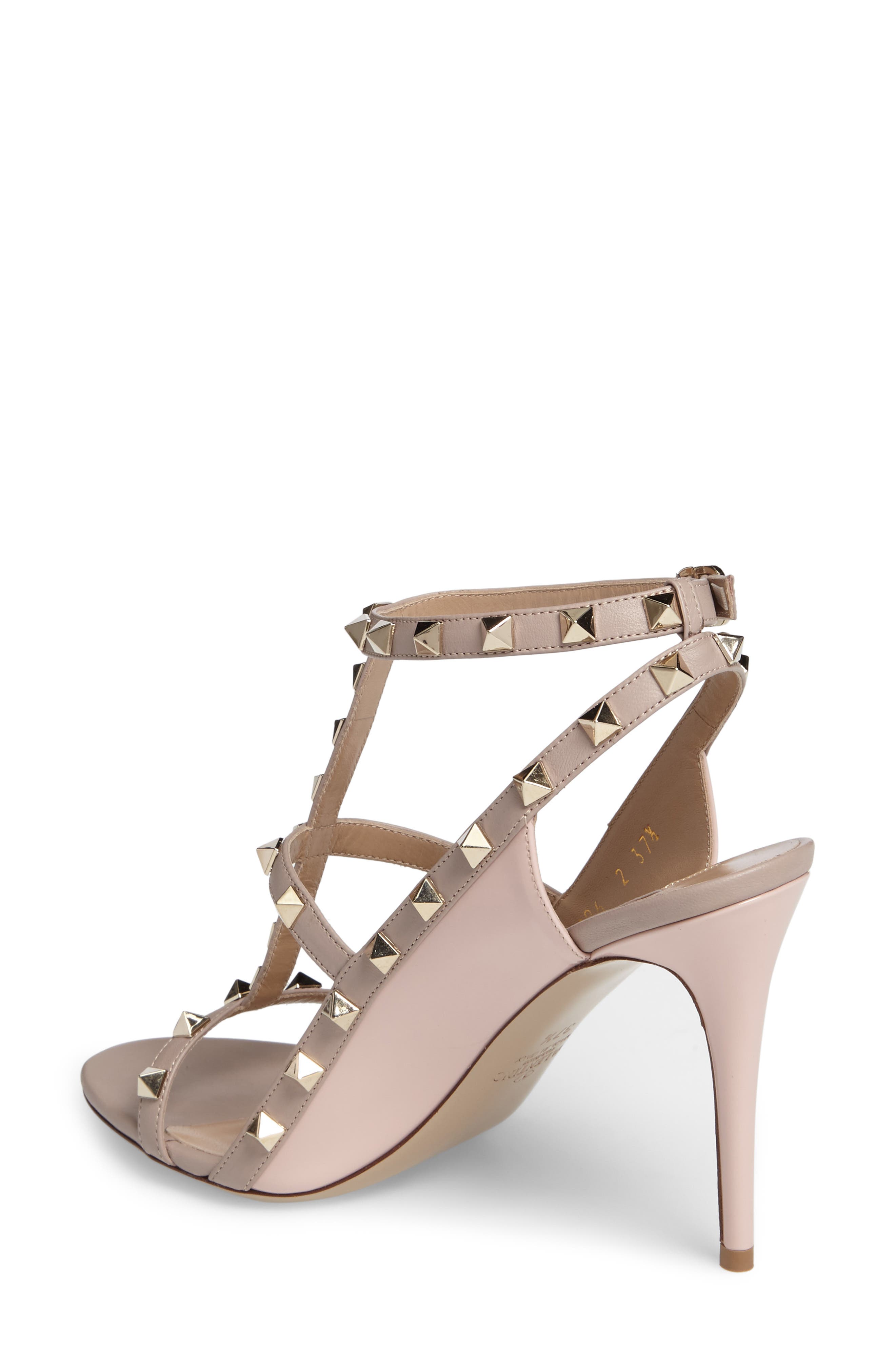 Valentino Garavani Valentino Rockstud Sandal, Alternate, color, 