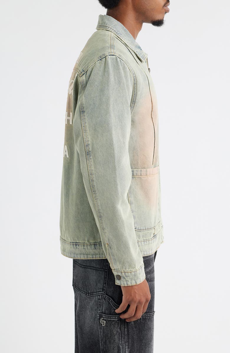 CRIMINAL DAMAGE Club 1991 Denim Jacket, Alternate, color, Dirty Blue