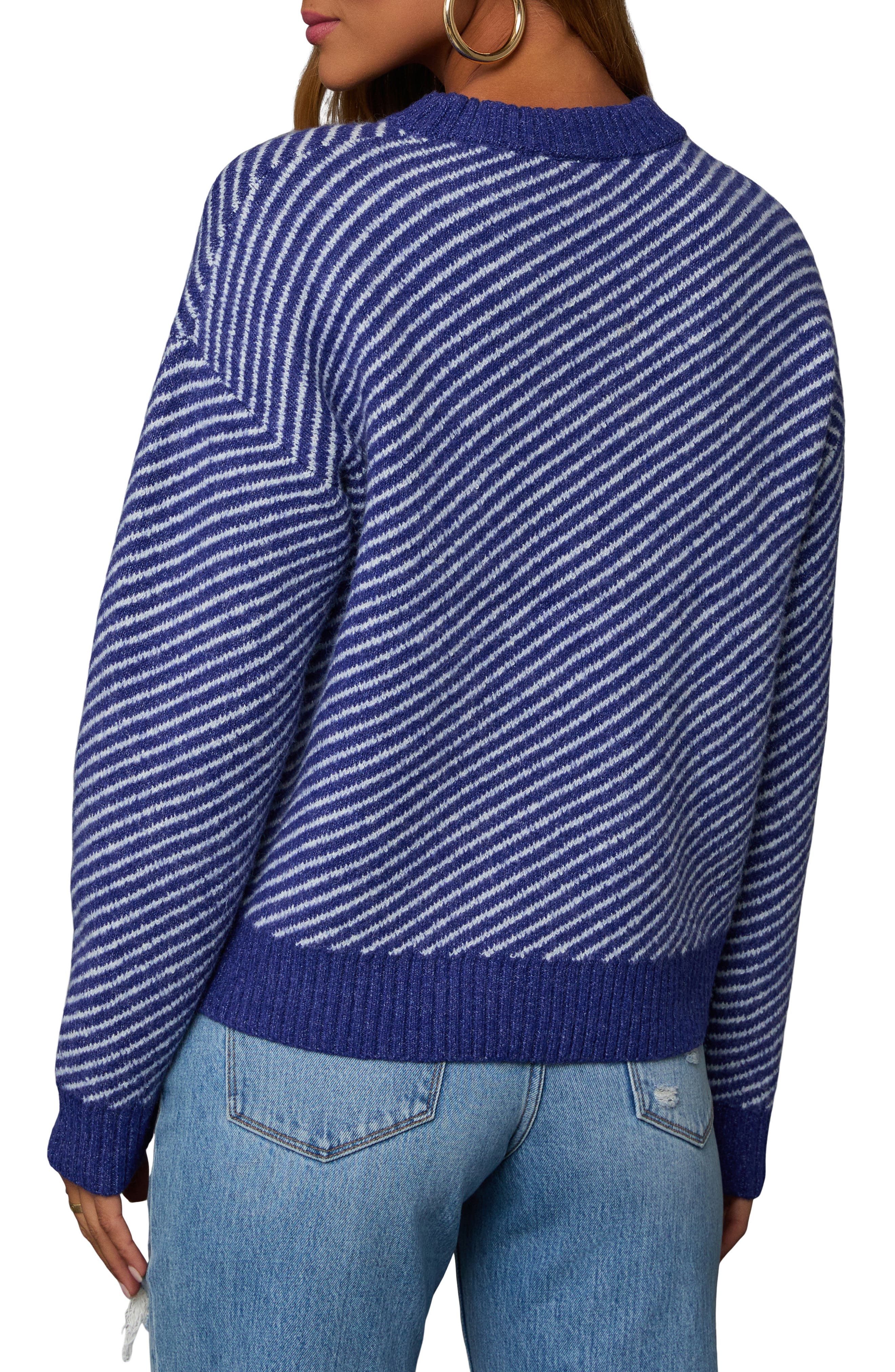 Mallory Stripe Crewneck Sweater - image 2