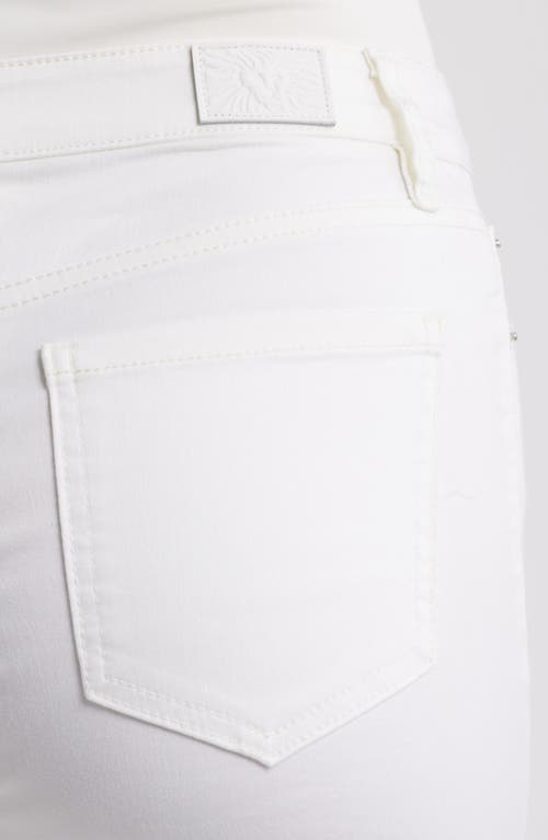 Anne Klein Leo High Waist Bootcut Jeans In White