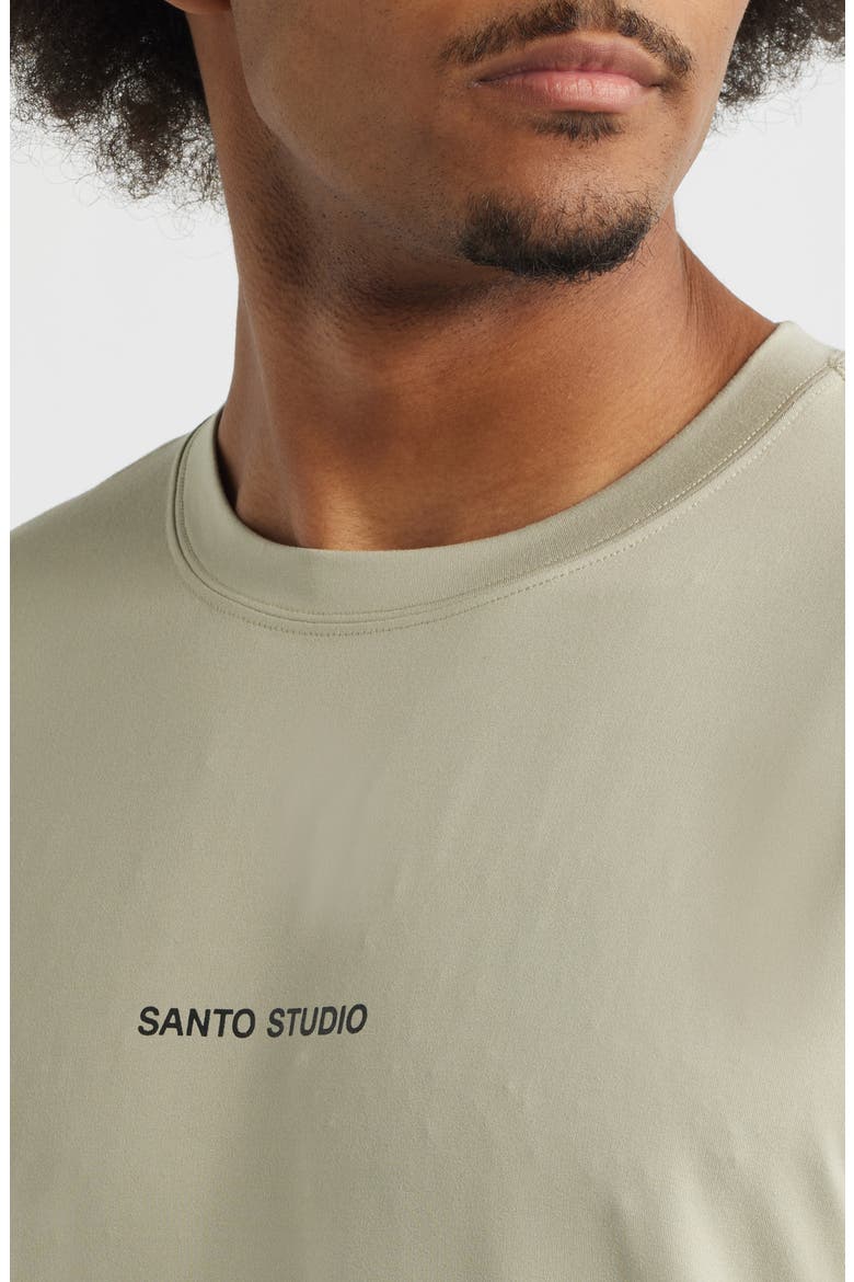 Tempo Wordmark Tech T-shirt, Alternate, color, CEMENT